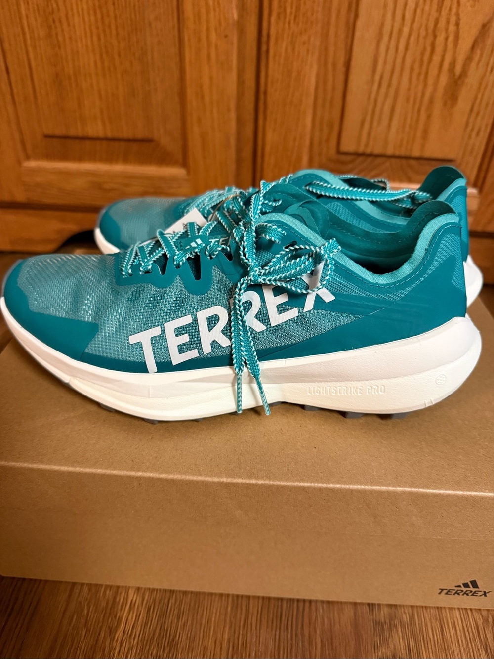 NWT adidas TERREX Teal/White Trail Shoes Women’s size 7.5